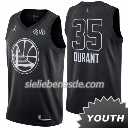 Kinder NBA Golden State Warriors Trikot Kevin Durant 35 2018 All-Star Jordan Brand Schwarz Swingman